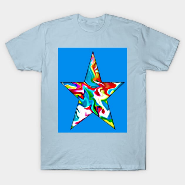 Ghost star blue 5 T-Shirt by YamyMorrell